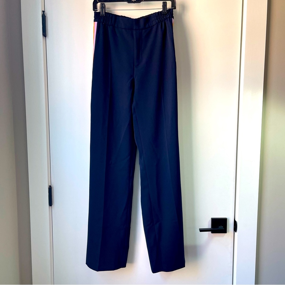 Zara Women’s Navy Striped Pants Sz M